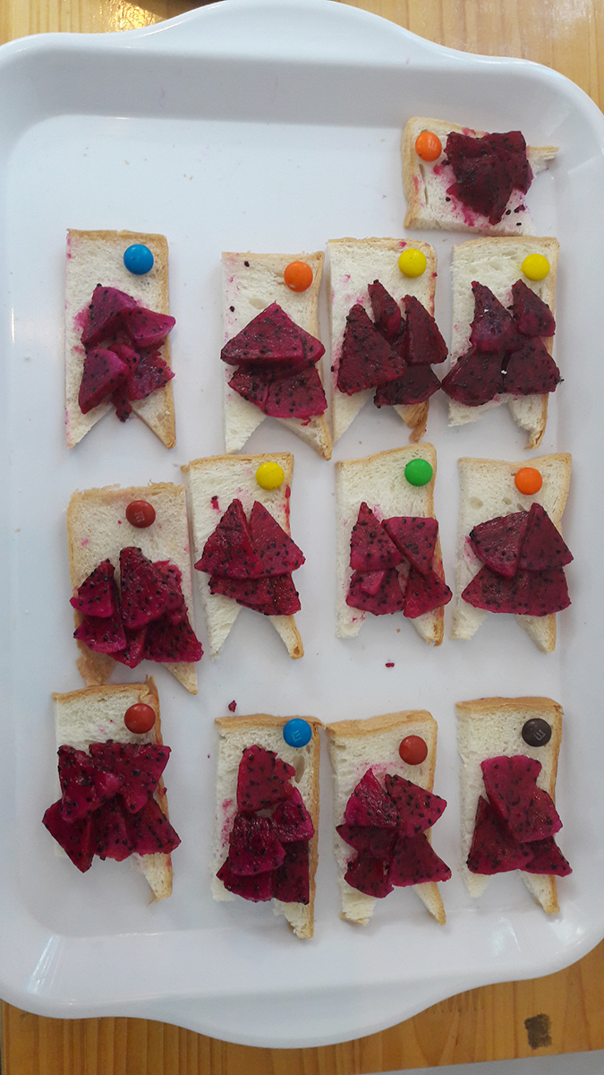 こいのぼりパンのできあがり。