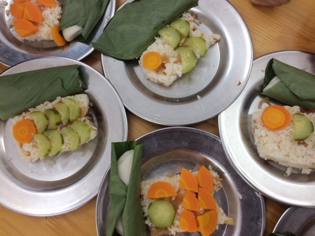 こいのぼり寿司のできあがり。