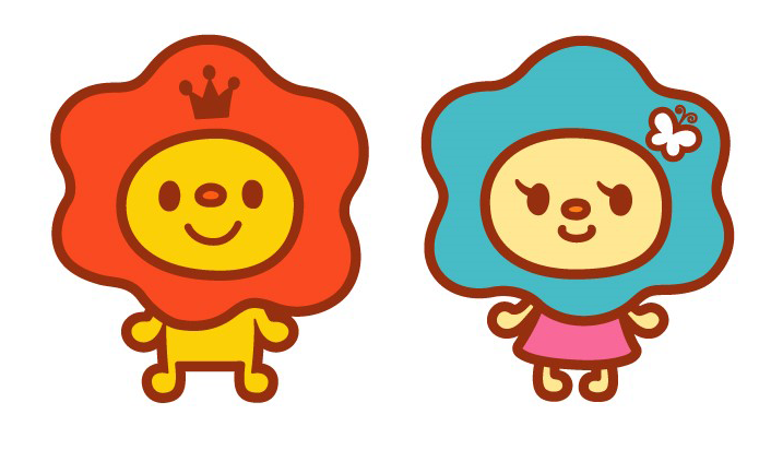 人と人とのつながり、日越友好などを表す園のキャラクター　