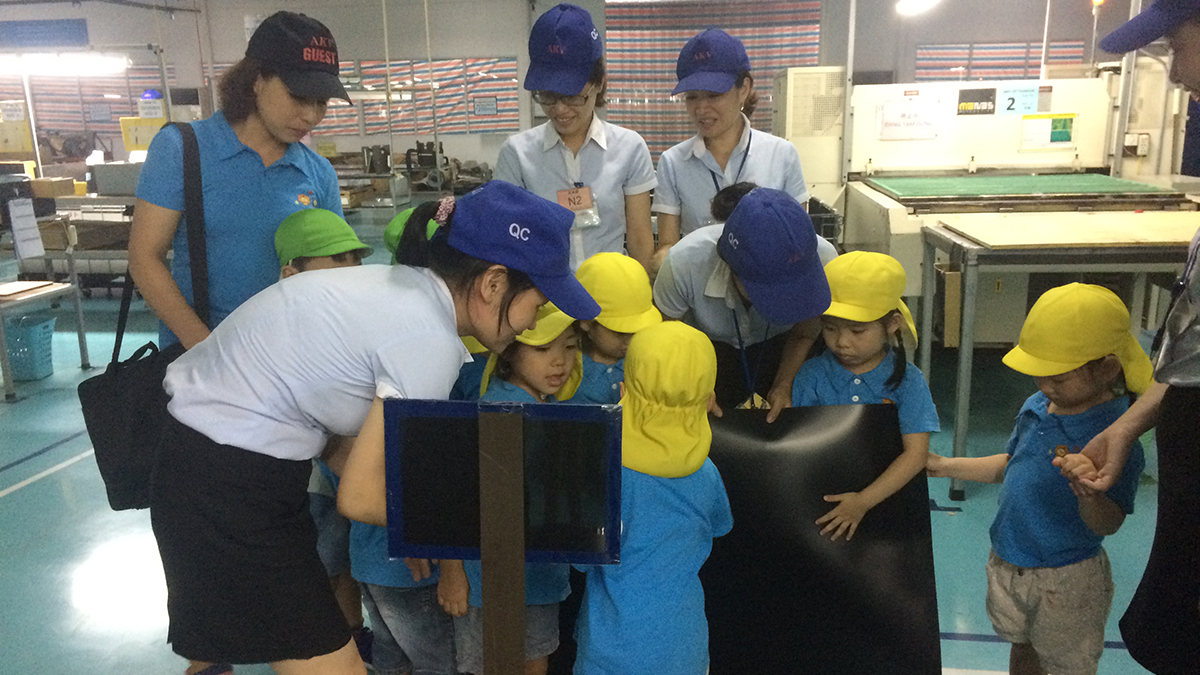 あけぼの化成工場見学